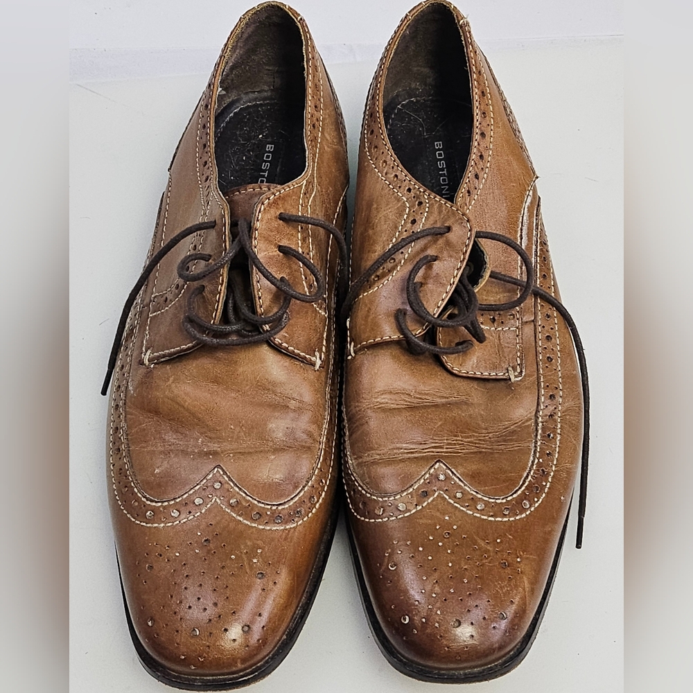 Bostonian Brogues Wingtip Dress Shoes‎ Mens 11.5M Brown Leather 16326 26028176
